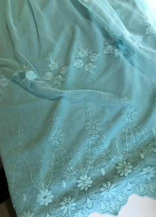 Плаття ніжно-блакитного кольору1 фото