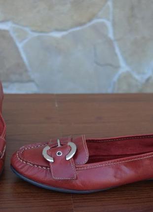 Женские мокасины roberto santi (италия) кожа р.40 идут на р.39