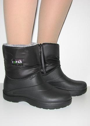 Зимние черные дутики галоши пенка пена пвх эва