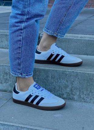 Мужские кроссовки adidas humanrace samba white#адидас
