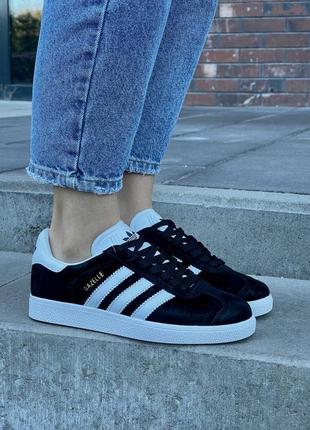 Женские кроссовки adidas gazelle ‘black’ bb5476#адидас