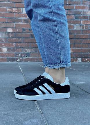 Мужские кроссовки adidas gazelle ‘black’ bb5476#адидас