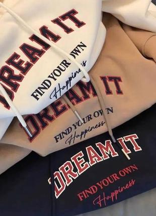 Худі oversize «dream it»3 фото