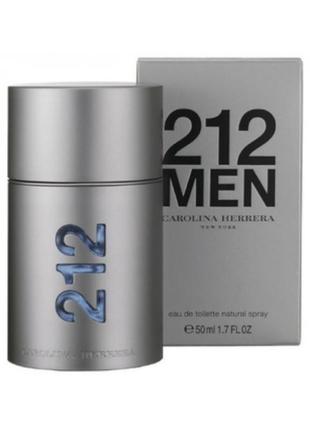 Оригинальный carolina herrera 212 men 50 ml ( каролина ээрра 212 ) туалетная вода