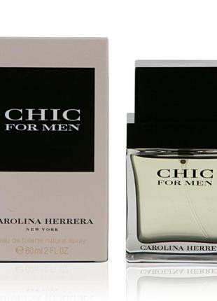 Оригінал carolina herrera chic for men 60 ml ( кароліна эрерра чик фо мен ) туалетна вода