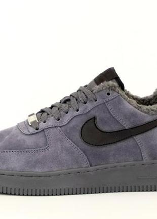 Мужские кроссовки с мехом nike air  force #найк2 фото