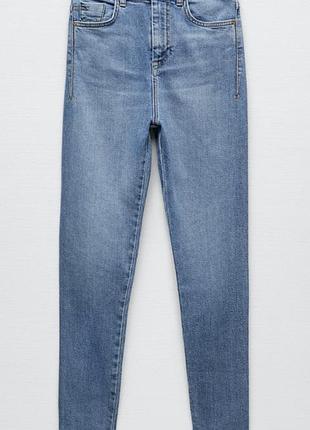 Zara джинсм скинни голубого цвета 36