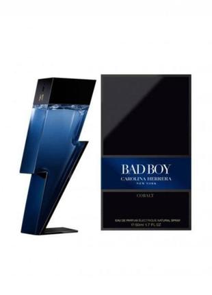 Оригінал carolina herrera bad boy cobalt 50 ml ( кароліна еррера бед бій кобалт ) парфумована вода