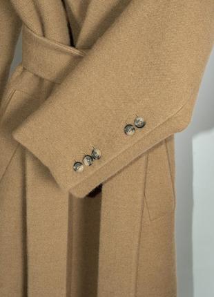В наявності🔥 нове пальто zara вовняне пальто з поясом camel пальто халат10 фото