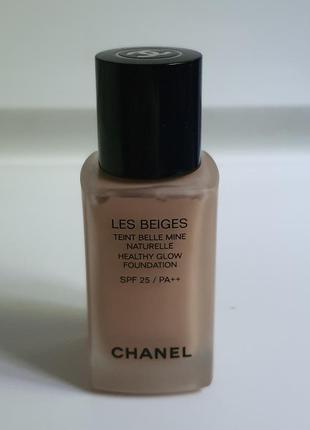 Тональный флюид chanel les beiges healthy glow foundation spf 25 pa++