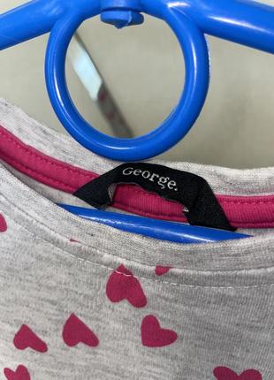 Платье туника в сердечки 2