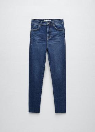 Zara джинсы скинни темно синие 38 40