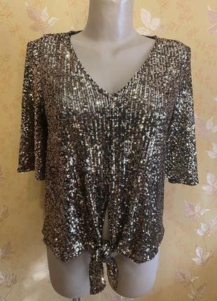 Блуза в паєтках блискітки