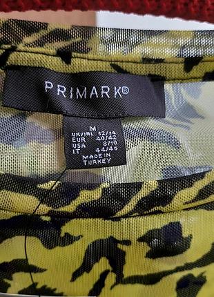 Пляжное платье сетка в анамалистический животный принт primark(12-14 размер)3 фото