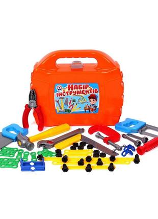 Детский набор инструментов в кейсе технок 4388 игрушка для мальчиков молоток пила ключ плоскогубцы
