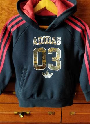 Теплая толстовка "adidas"на 4-5 лет шри ланка