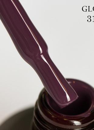 Гель-лак gloss 318 (баклажановий), 11 мл