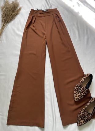 Новые трендовые брюки палаццо, кирпичные брюки палаццо, брюки с широким низом2 фото