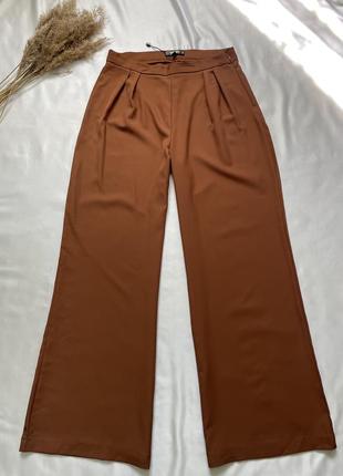 Новые трендовые брюки палаццо, кирпичные брюки палаццо, брюки с широким низом3 фото