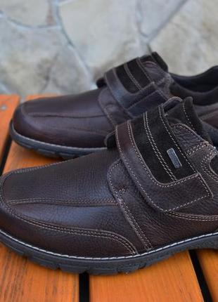 Демисезонные туфли gallus-tex (австрия)  на флисе, кожа р.44