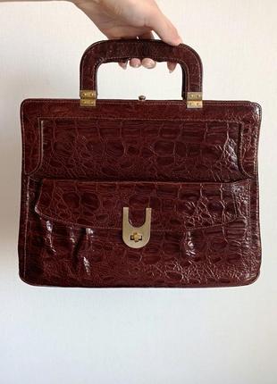 Винтажный ретро портфель сумка кожа винтаж раритет