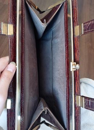 Винтажный ретро портфель сумка кожа винтаж раритет6 фото