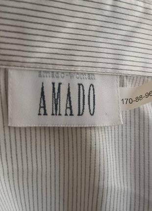 Блузка amado сорочка в полоску с длинными рукавами и галстуком рубашка блуза классика9 фото
