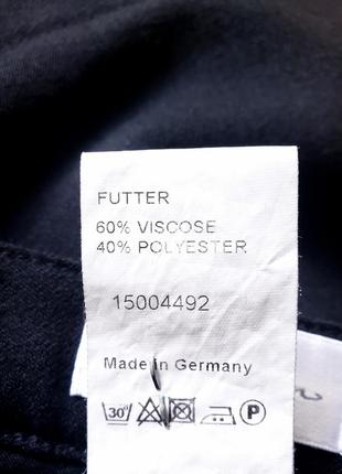 Люксовые зауженные шерстяные 98 %  lana virgin wool черные брюки на  на высокий рост с карманами на подкладке peter hahn8 фото