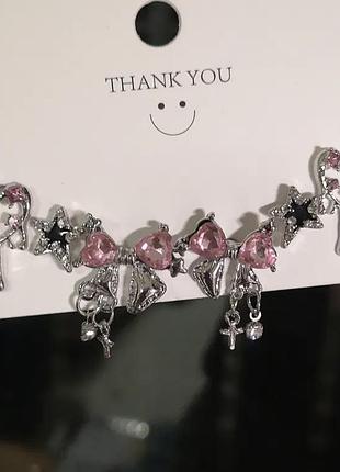 Серьги сет 3 пары в стиле y2k