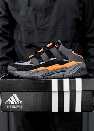Мужские спортивные кроссовки осенние мужские демисезонные спортивные кроссовки adidas niteball4 фото