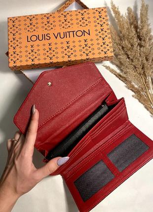 Жіночий гаманець кориневий з щ буквами в стилі луї віттон6 фото