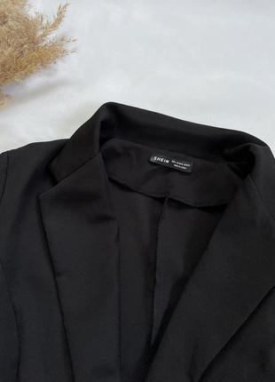 Пиджак с разрезами на рукавах, женский черный базовый пиджак, трендовый пиджак6 фото