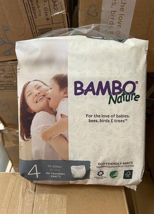 Еко трусики bambo nature 4 підгузники-трусики