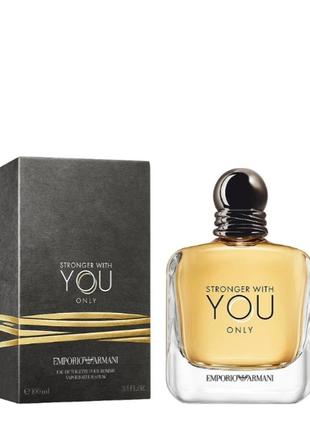 Оригинальный giorgio armani emporio armani stronger with you only 100 ml туалетная вода1 фото