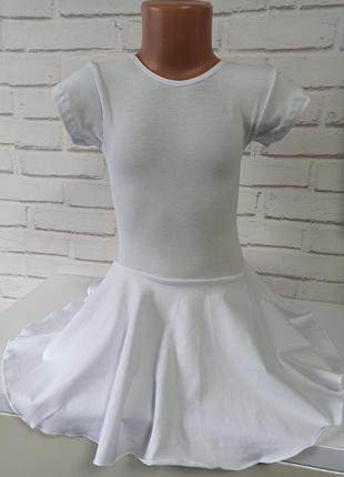 Спортивний купальник, для гімнастики, для танців, зі спідницею на зріст від 98 до 164