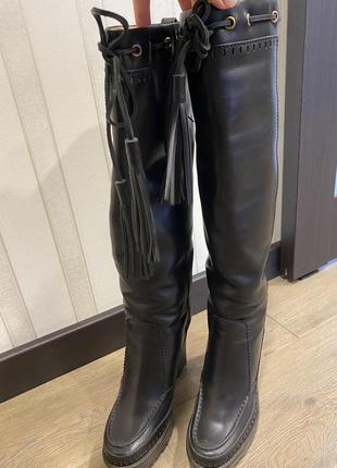 Осінь шкіряні чоботи