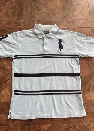 Футболка голубая поло ralph lauren2 фото