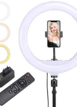 Тримач з кільцевим освітленням bluetooth 12 " yq-320a light set (kit2)  |170cm stand, plug powered,3 фото