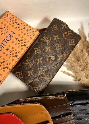 Жіночий гаманець кориневий з щ буквами в стилі луї віттон10 фото