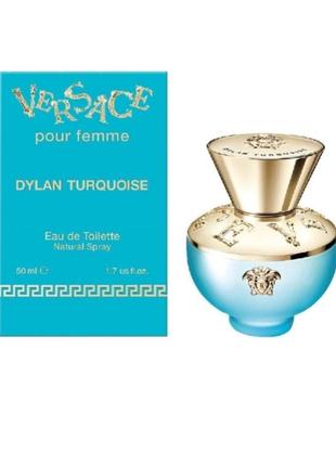 Оригінал versace dylan turquoise pour femme 50 ml ( версаче ділан тубероза )  туалетна вода edt1 фото