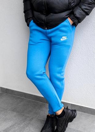 Мужские зимние спортивные штаны мужские спортивные зимние брюки с начесом nike3 фото