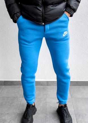 Мужские зимние спортивные штаны мужские спортивные зимние брюки с начесом nike4 фото