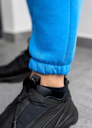 Мужские зимние спортивные штаны чоловічі спортивні зимові штани з начосом nike6 фото