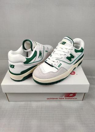 New balance 550 white&amp;green