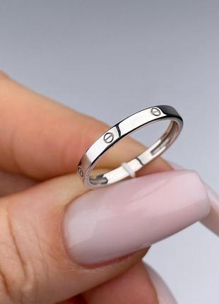 🇺🇦 кольцо срібло 925° покриття родій, картье 1317.18р1 фото