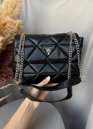 Сумка prada puff black