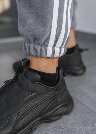 Флисовые зимние плюшевые спортивные штаны мужское спортивное штаны adidas6 фото
