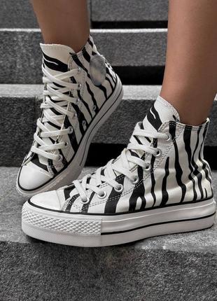 Кеды converse зебра женские