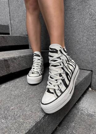 Кеды converse зебра женские5 фото