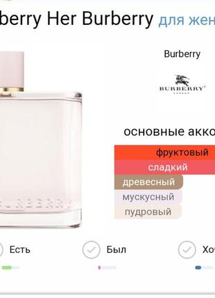 Burberry her edp1 фото